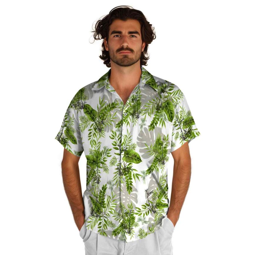 Bamboo Tropical Fronds Hawaiian Shirt New Arrival