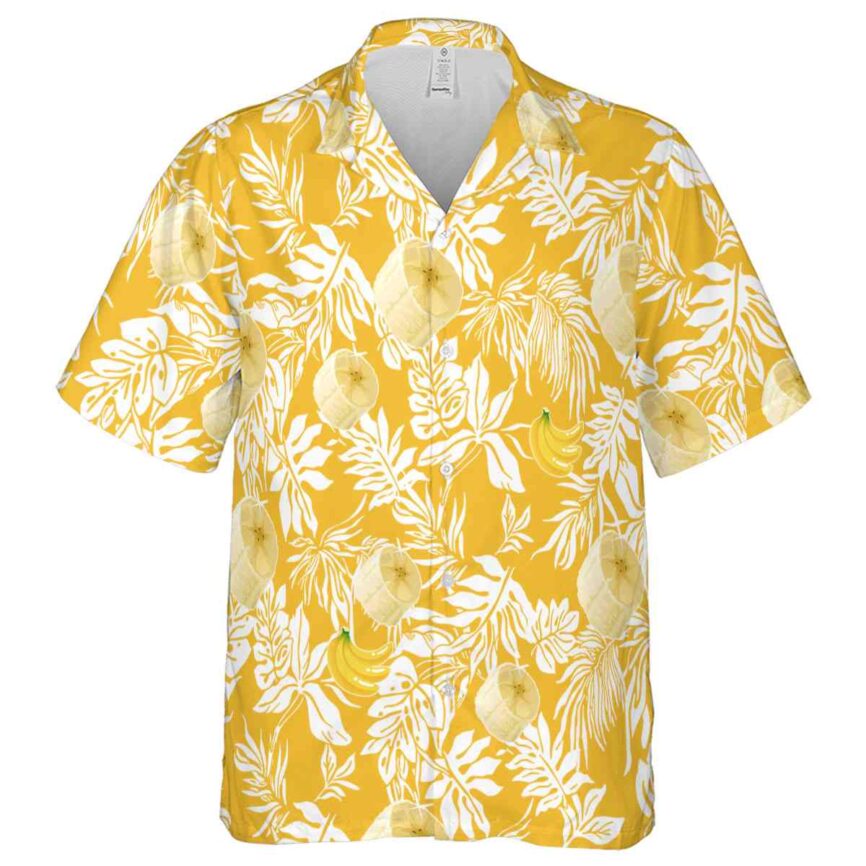 Banana Bold Foliage Hawaiian Shirt Fashion forward