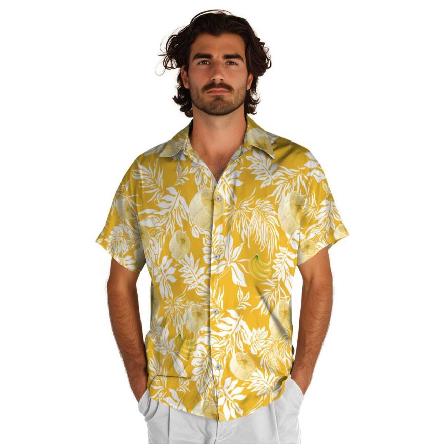 Banana Bold Foliage Hawaiian Shirt New Arrival