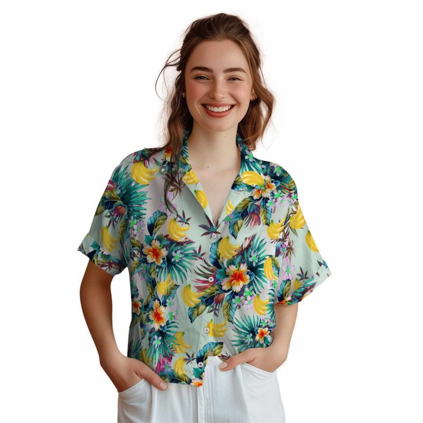 Banana Floral Burst Hawaiian Shirt Top rated