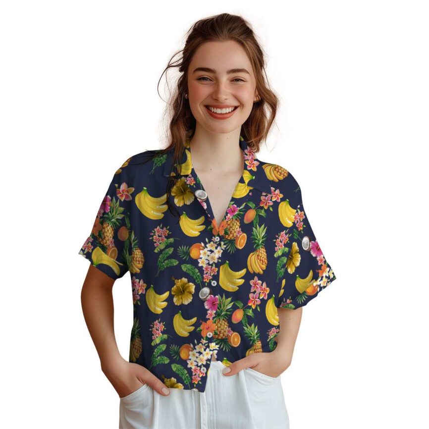 Banana Fruit Pattern Hawaiian Shirt Top rated