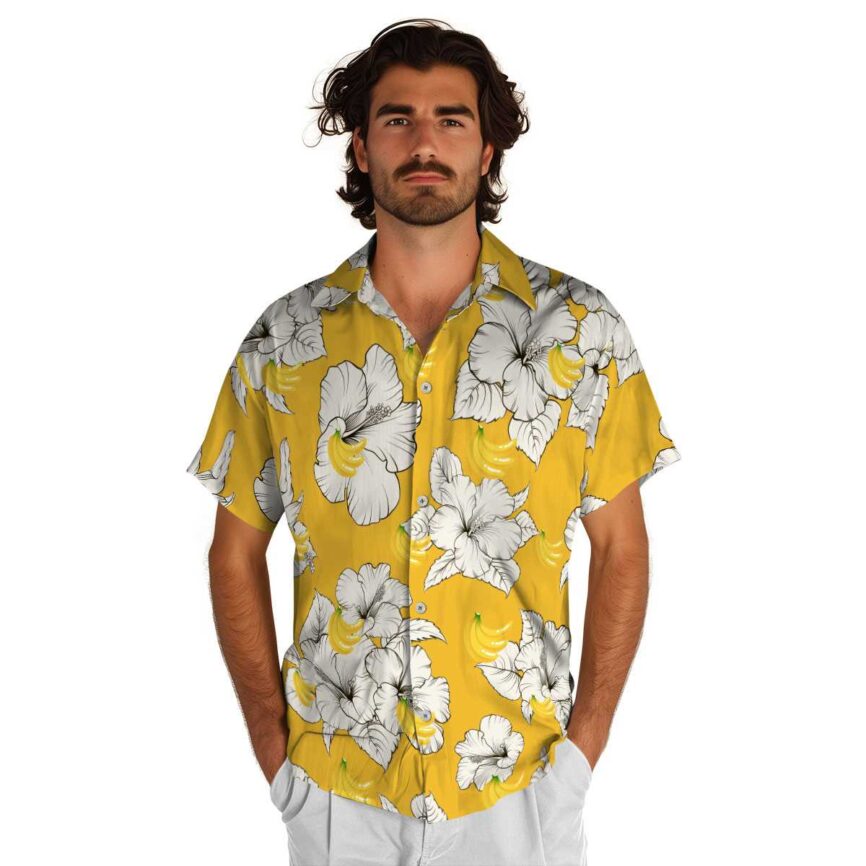 Banana Hibiscus Flower Hawaiian Shirt New Arrival