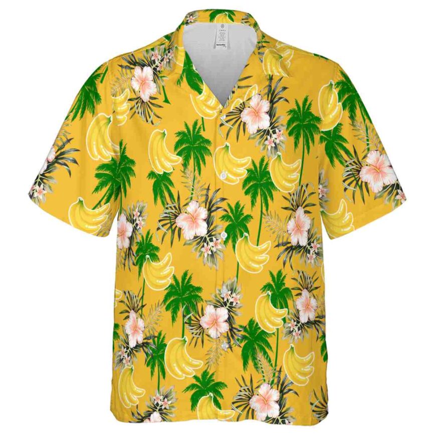 Banana Hibiscus Palm Hawaiian Shirt Fashion forward