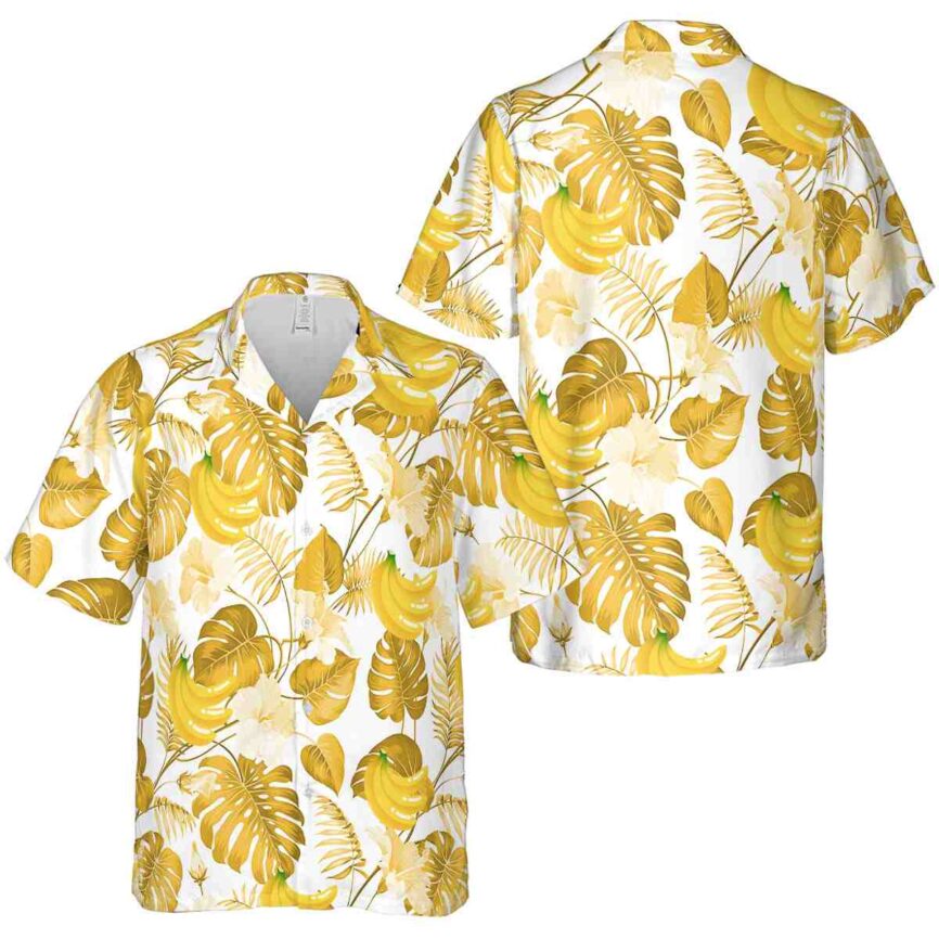 Banana Leaf Pattern Hawaiian Shirt Premium grade