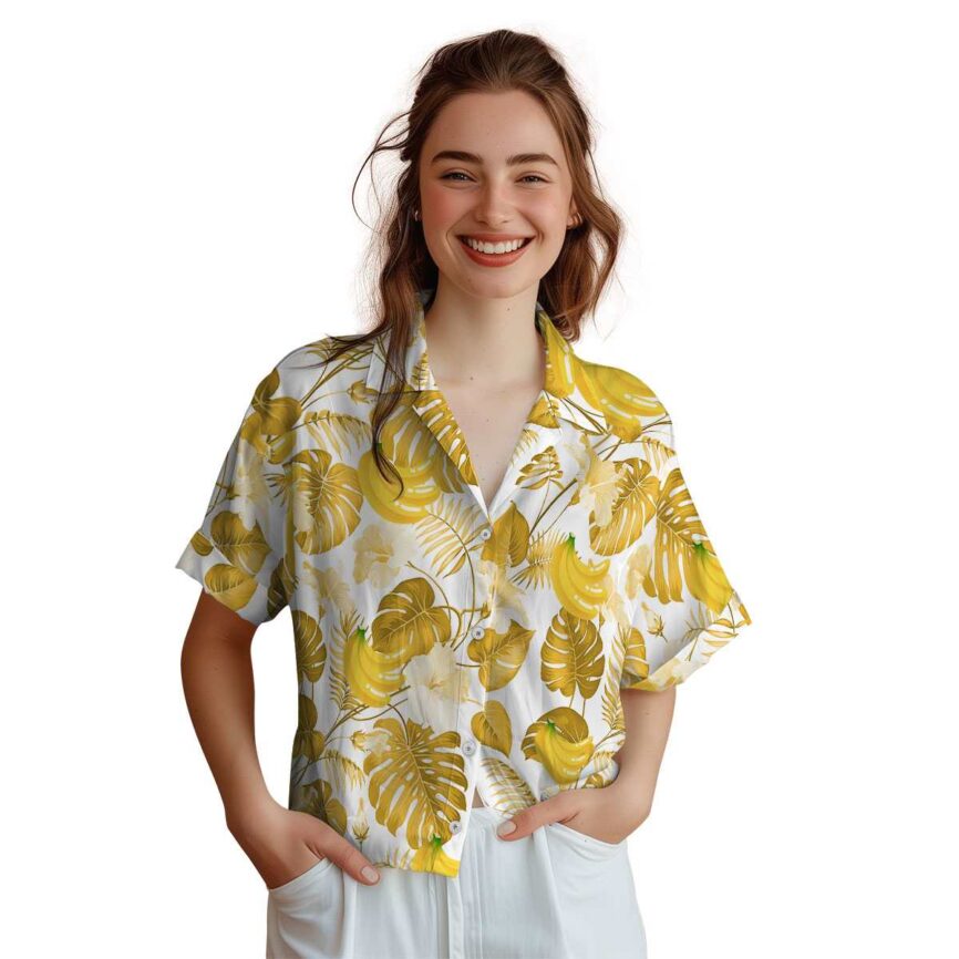 Banana Leaf Pattern Hawaiian Shirt Top rated