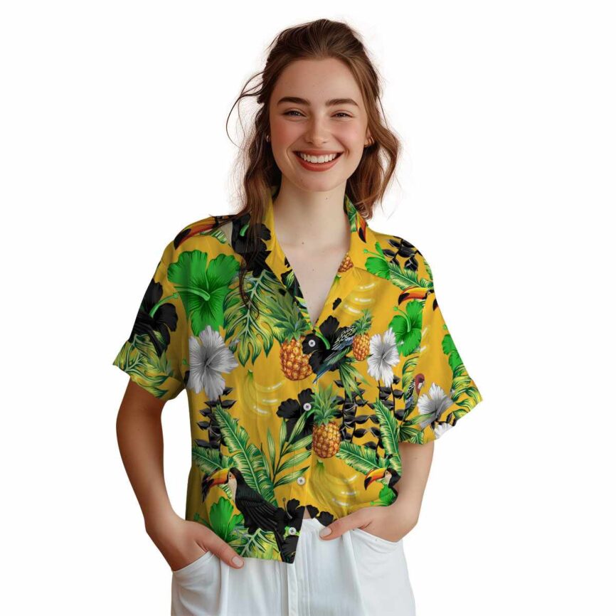 Banana Leafy Toucan Hawaiian Shirt Top rated