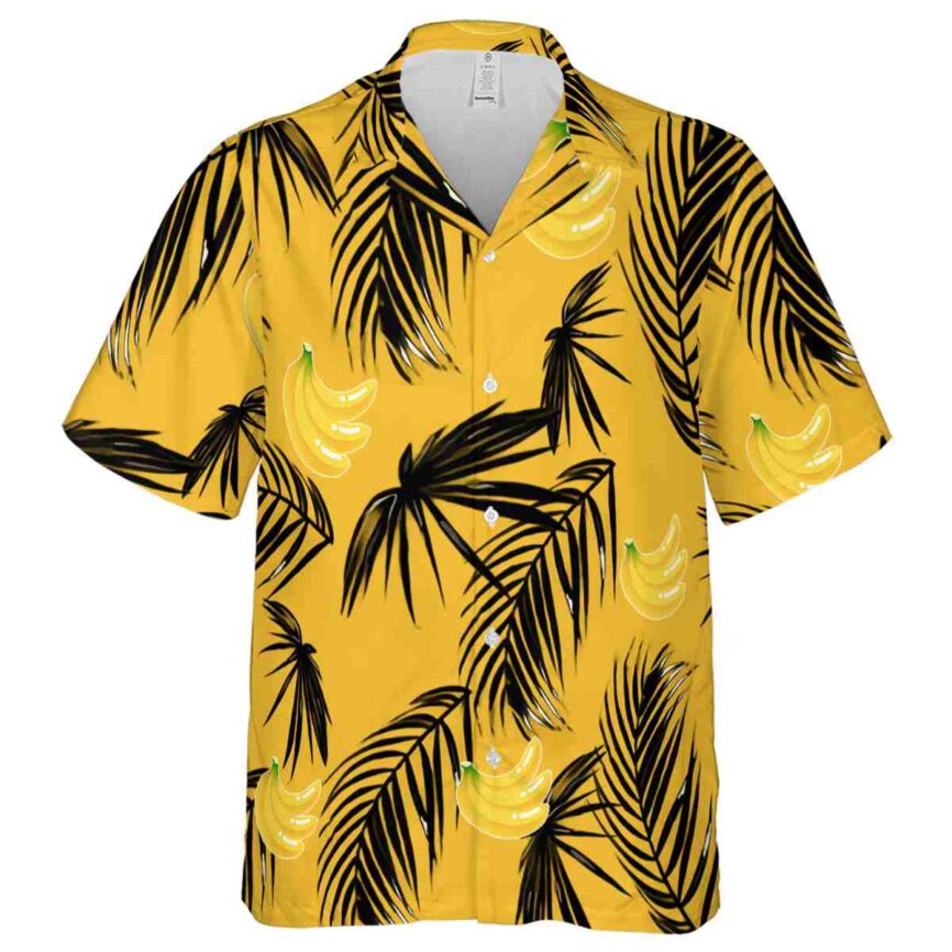 Banana Monochrome Palm Hawaiian Shirt Fashion forward