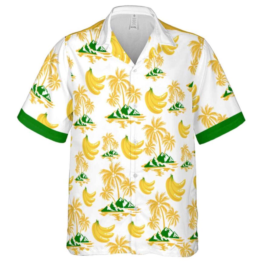 Banana Palm Island Graphic Hawaiian Shirt Fashion forward