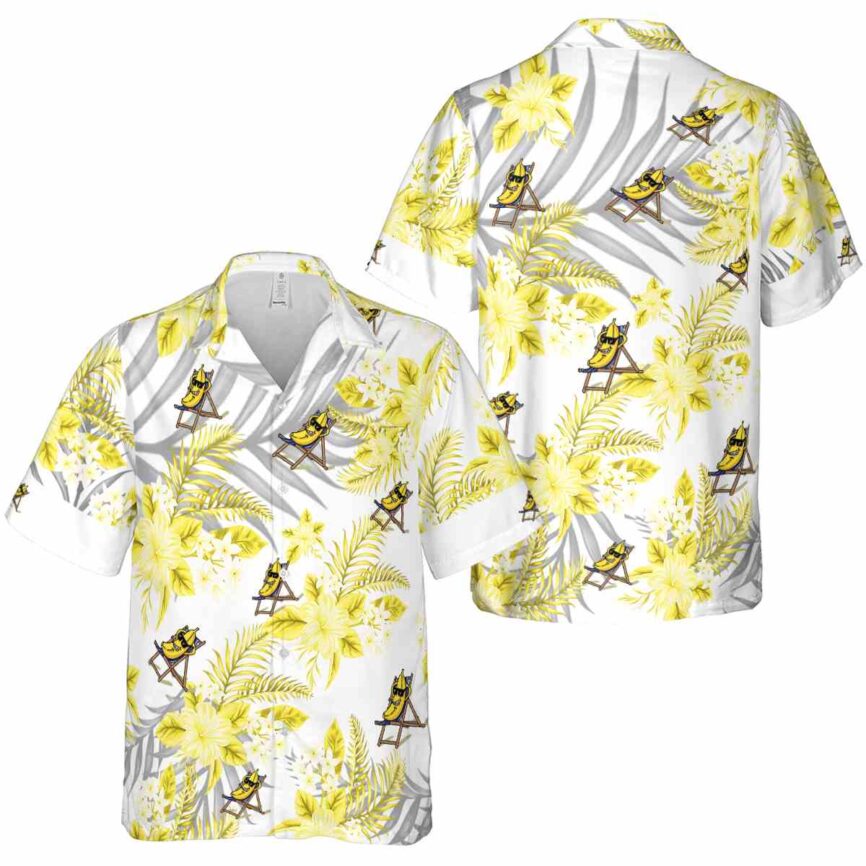 Banana Tropical Blossom Hawaiian Shirt Premium grade