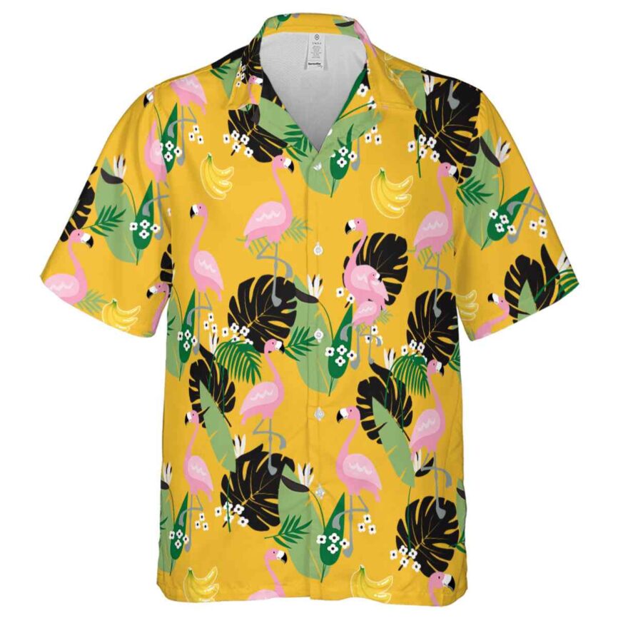 Banana Tropical Flamingo Hawaiian Shirt Fashion forward