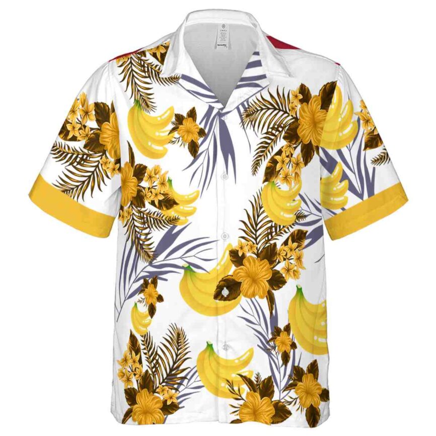 Banana US Flag Floral Hawaiian Shirt Fashion forward