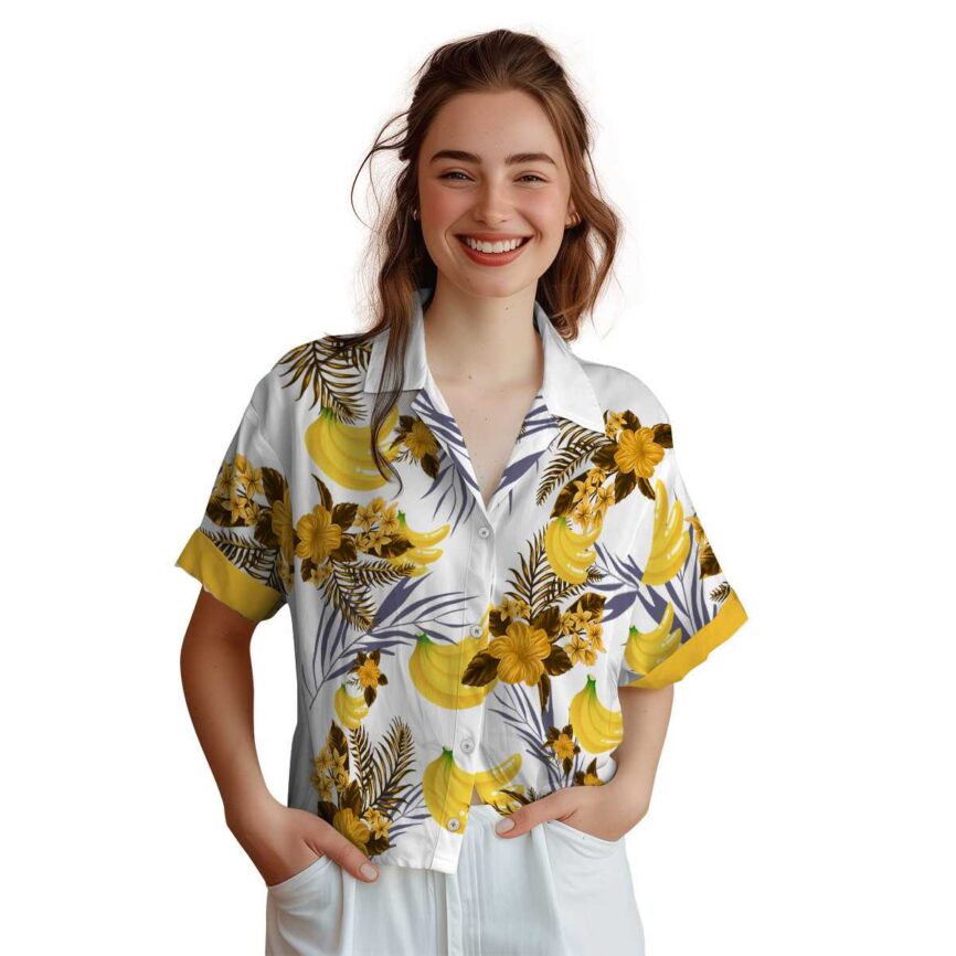 Banana US Flag Floral Hawaiian Shirt Top rated