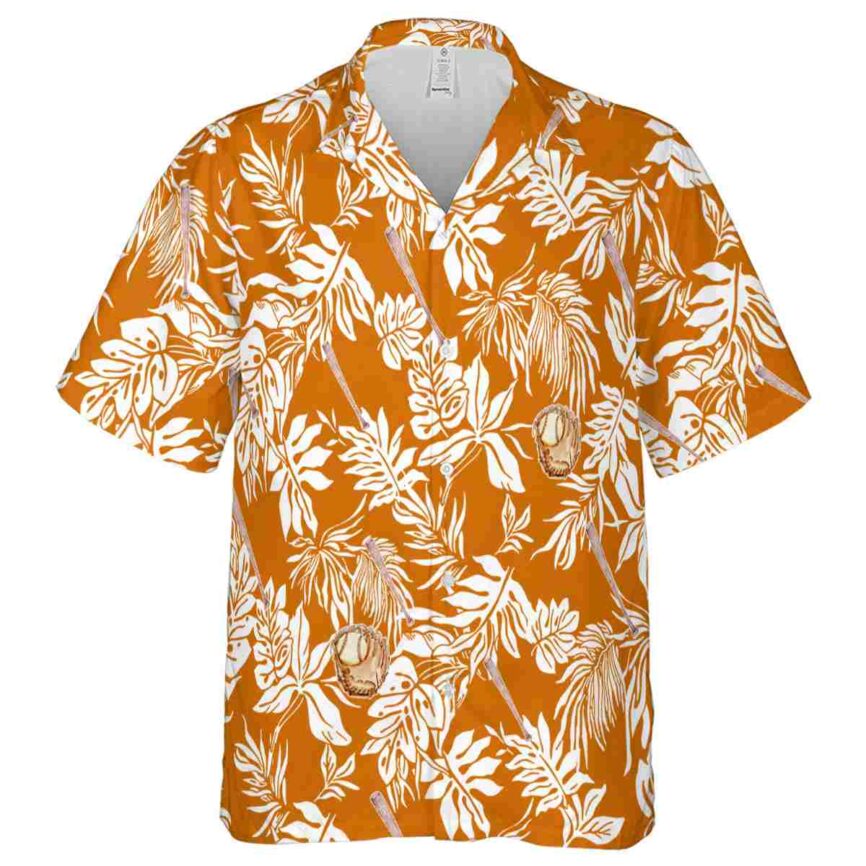 Baseball Bold Foliage Hawaiian Shirt Fashion forward