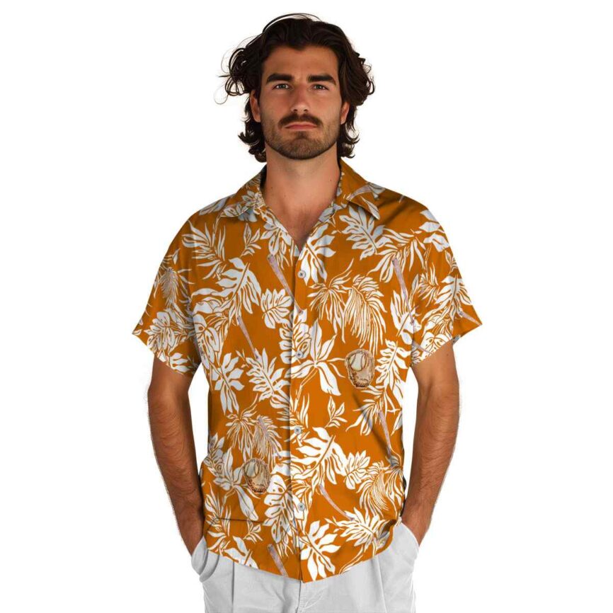 Baseball Bold Foliage Hawaiian Shirt New Arrival