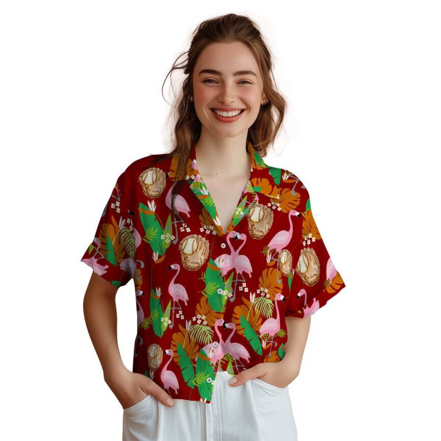 Baseball Flamingo Leaf Hawaiian Shirt Top rated