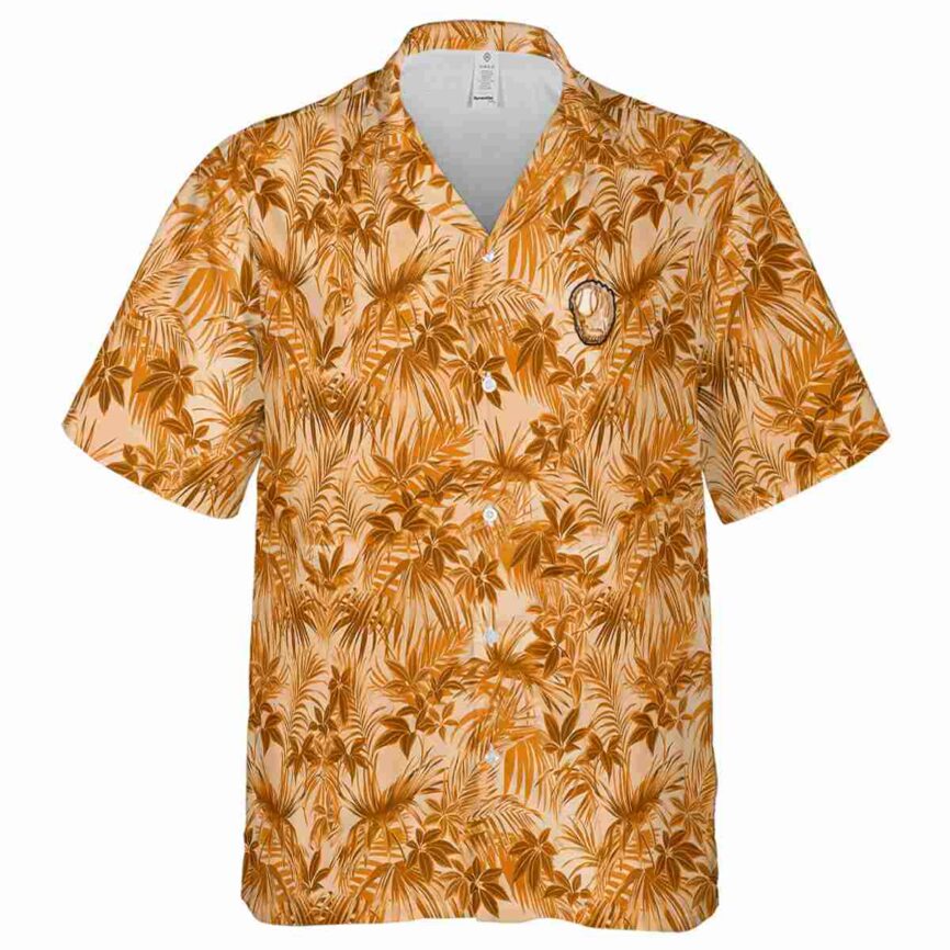 Baseball Foliage Print Hawaiian Shirt Fashion forward