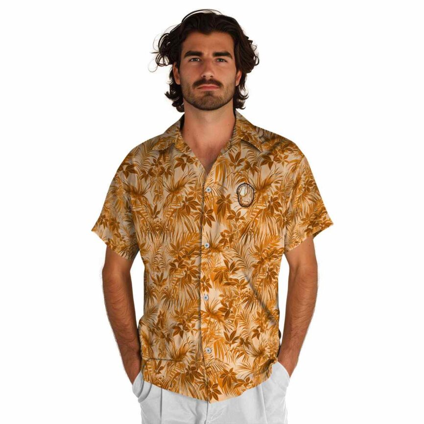 Baseball Foliage Print Hawaiian Shirt New Arrival