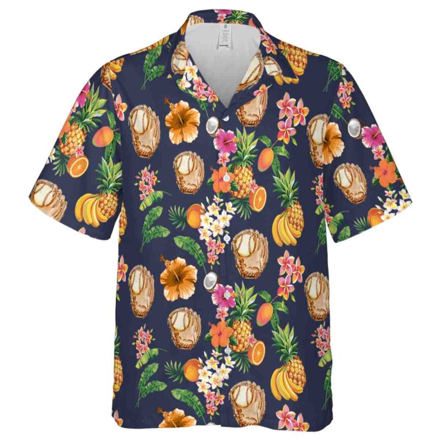 Baseball Fruit Pattern Hawaiian Shirt Fashion forward