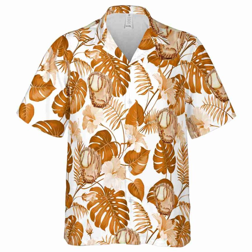 Baseball Leaf Pattern Hawaiian Shirt Fashion forward