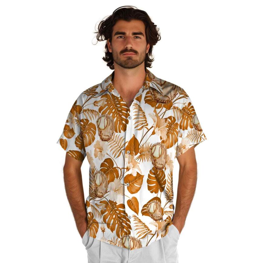 Baseball Leaf Pattern Hawaiian Shirt New Arrival