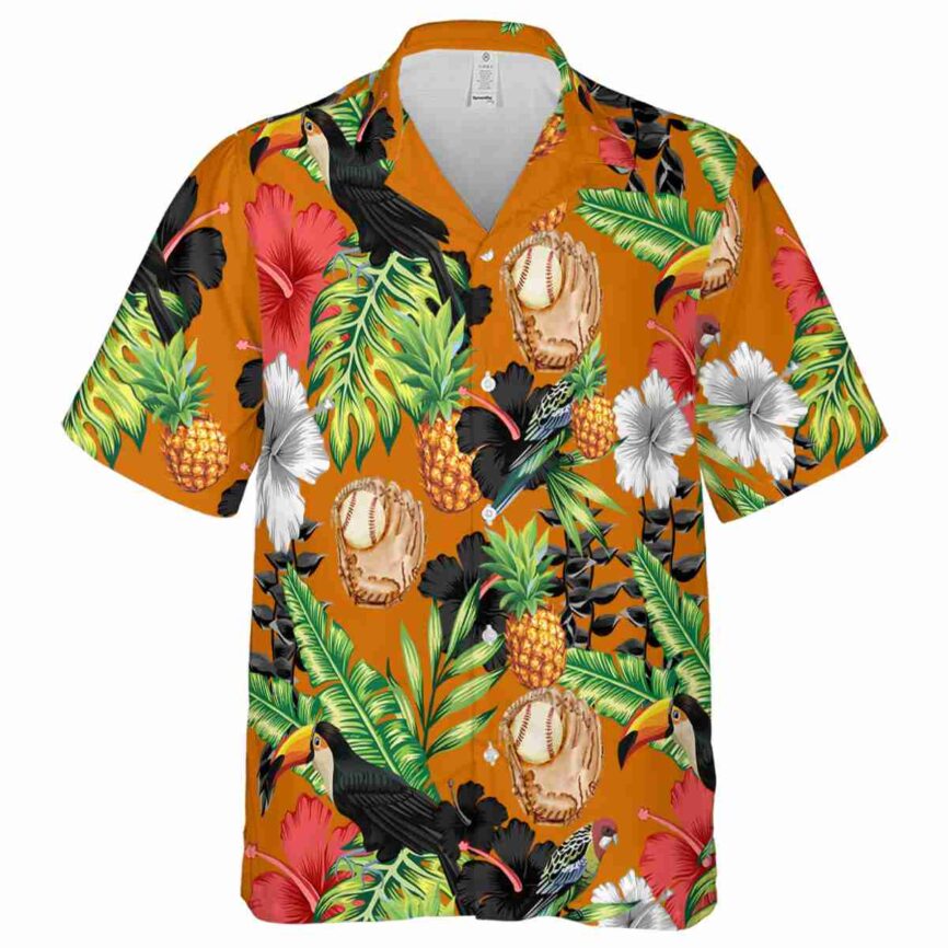 Baseball Leafy Toucan Hawaiian Shirt Fashion forward