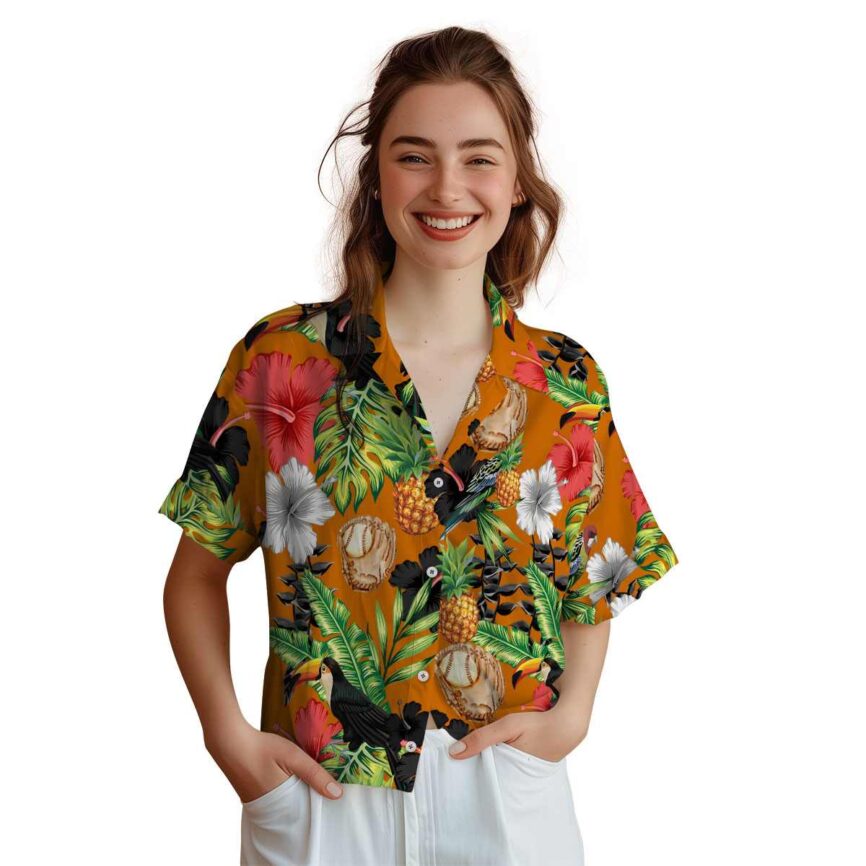 Baseball Leafy Toucan Hawaiian Shirt Top rated