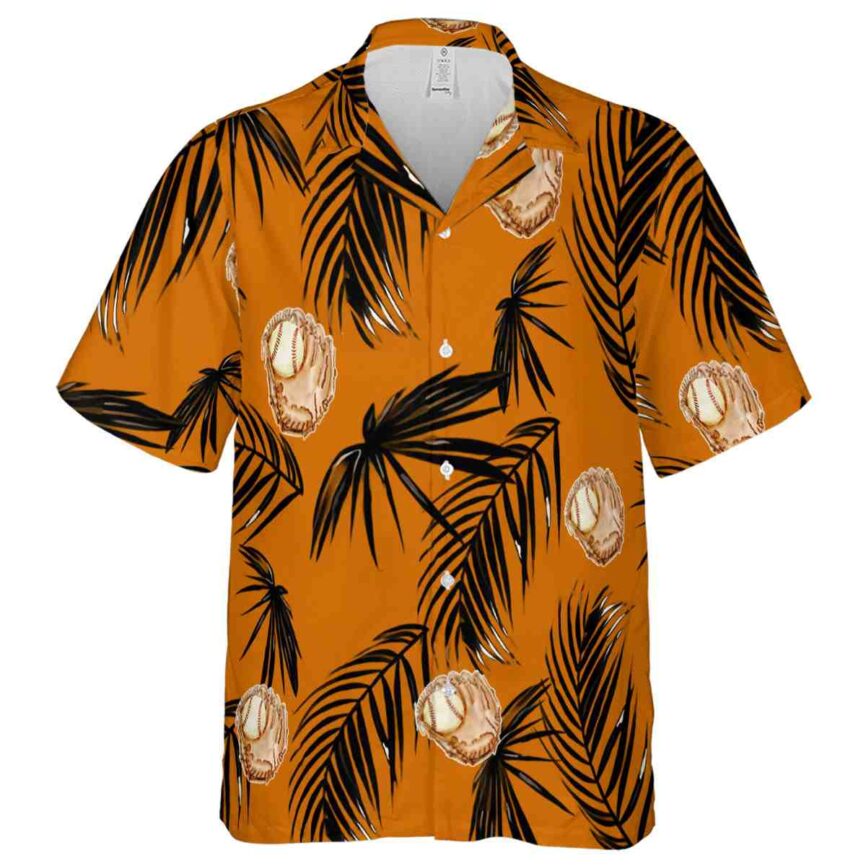 Baseball Monochrome Palm Hawaiian Shirt Fashion forward