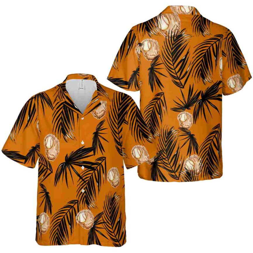 Baseball Monochrome Palm Hawaiian Shirt Premium grade