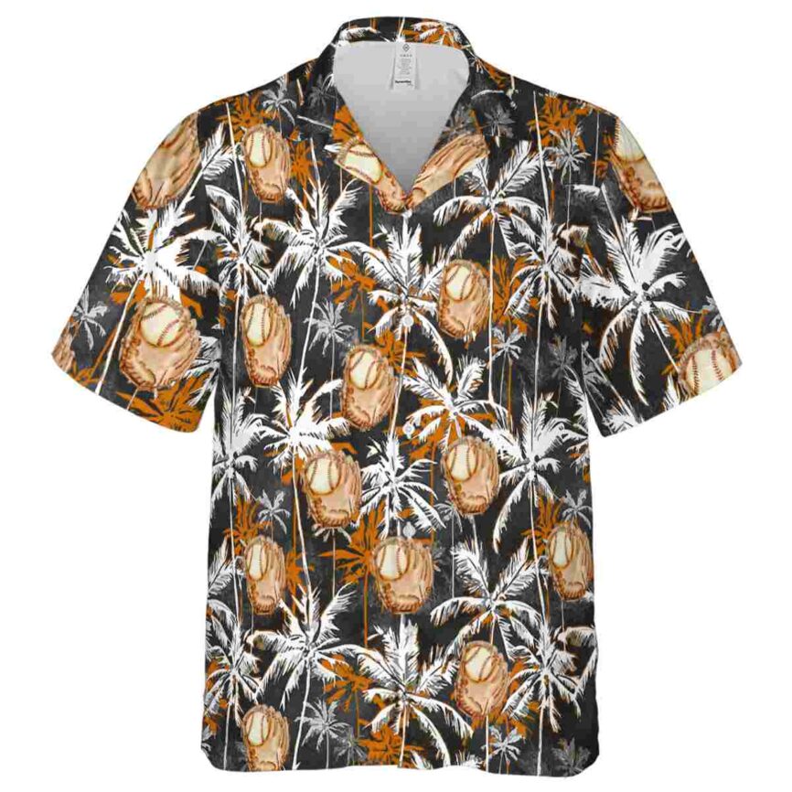 Baseball Palm Themed Hawaiian Shirt Fashion forward