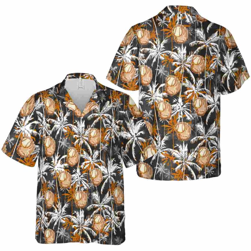 Baseball Palm Themed Hawaiian Shirt Premium grade