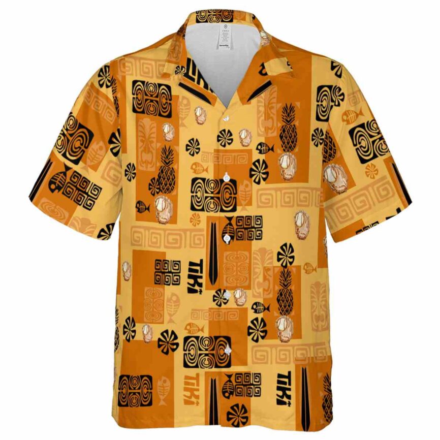 Baseball Tiki Motifs Hawaiian Shirt Fashion forward