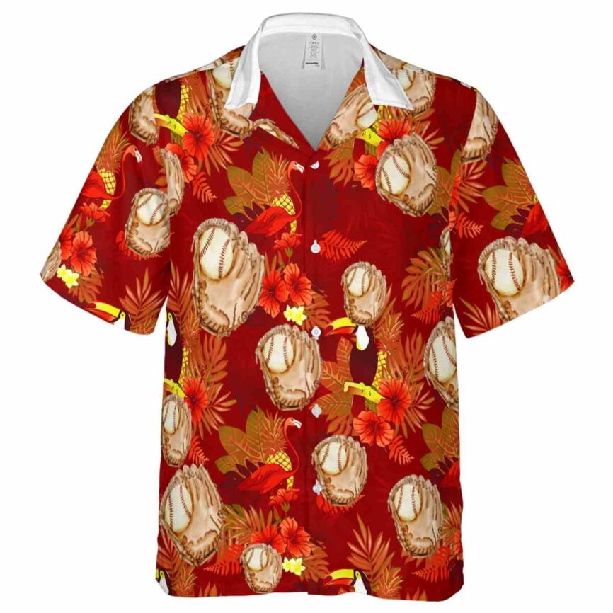 Baseball Tropical Bird Hawaiian Shirt Fashion forward