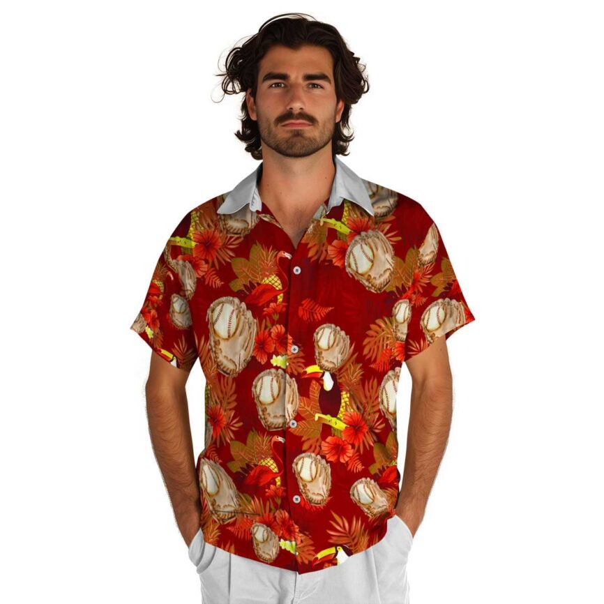 Baseball Tropical Bird Hawaiian Shirt New Arrival