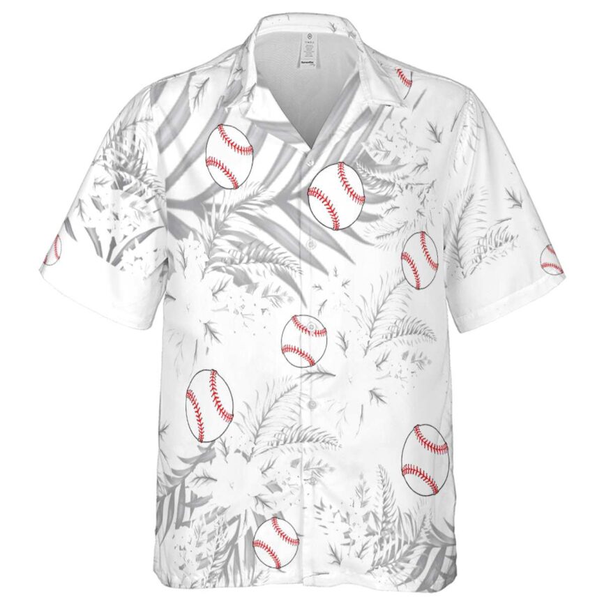 Baseball Tropical Blossom Hawaiian Shirt Fashion forward