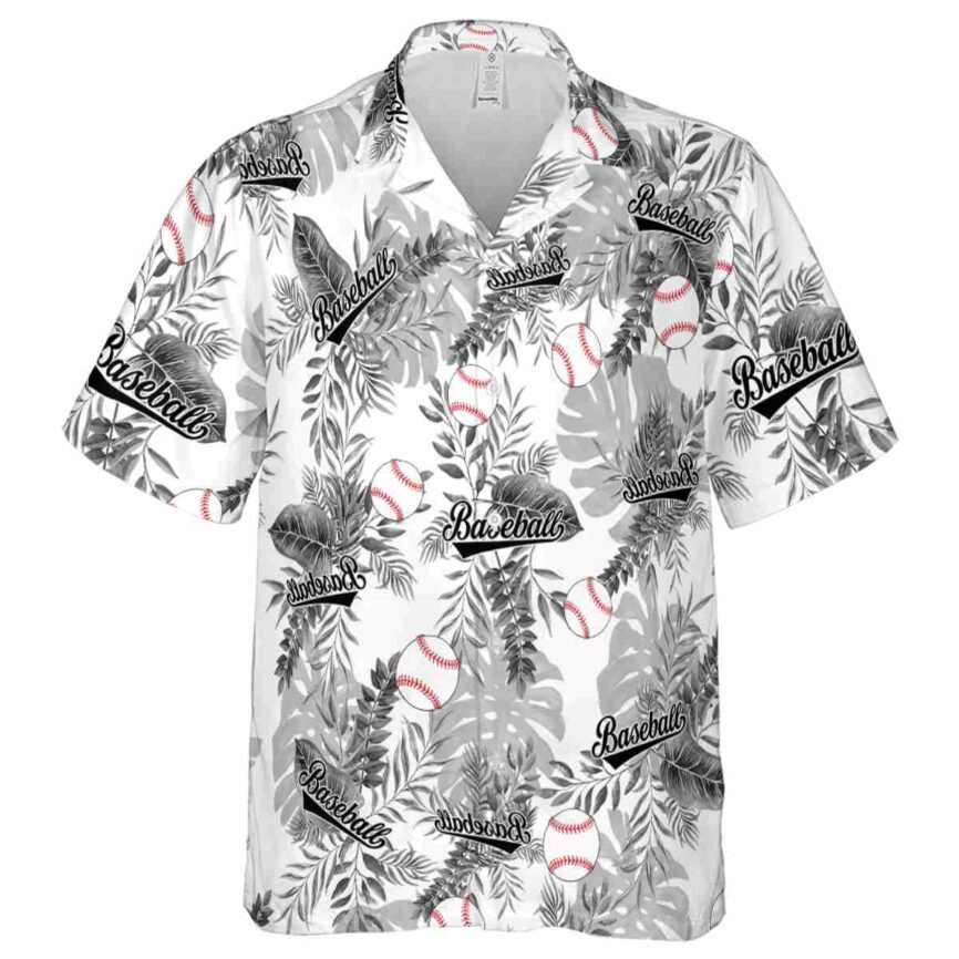 Baseball Tropical Fronds Hawaiian Shirt Fashion forward