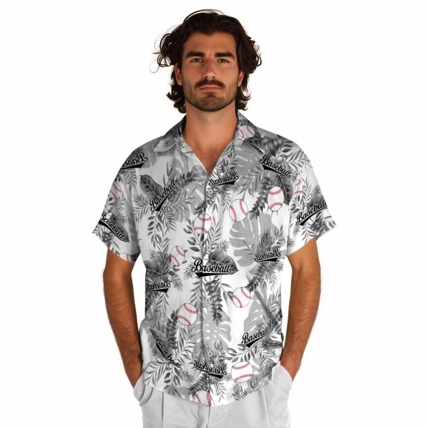 Baseball Tropical Fronds Hawaiian Shirt New Arrival