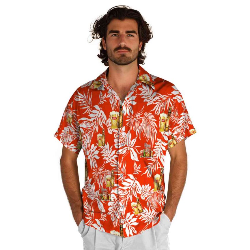 Beer Bold Foliage Hawaiian Shirt New Arrival