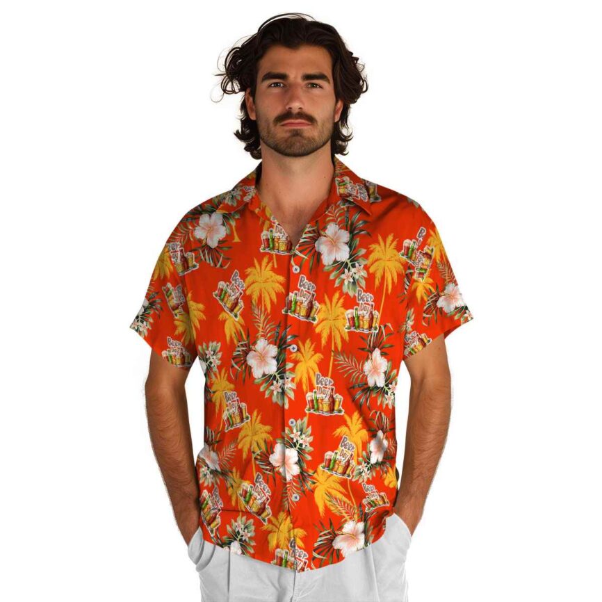 Beer Hibiscus Palm Hawaiian Shirt New Arrival