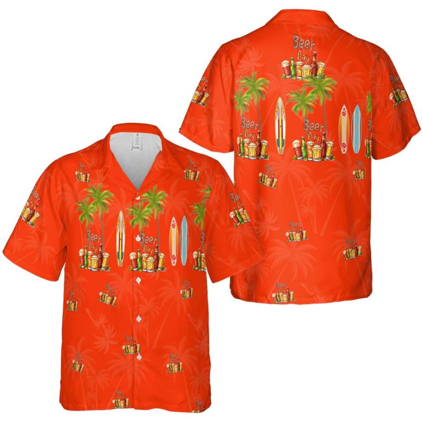 Beer Island Theme Hawaiian Shirt Premium grade