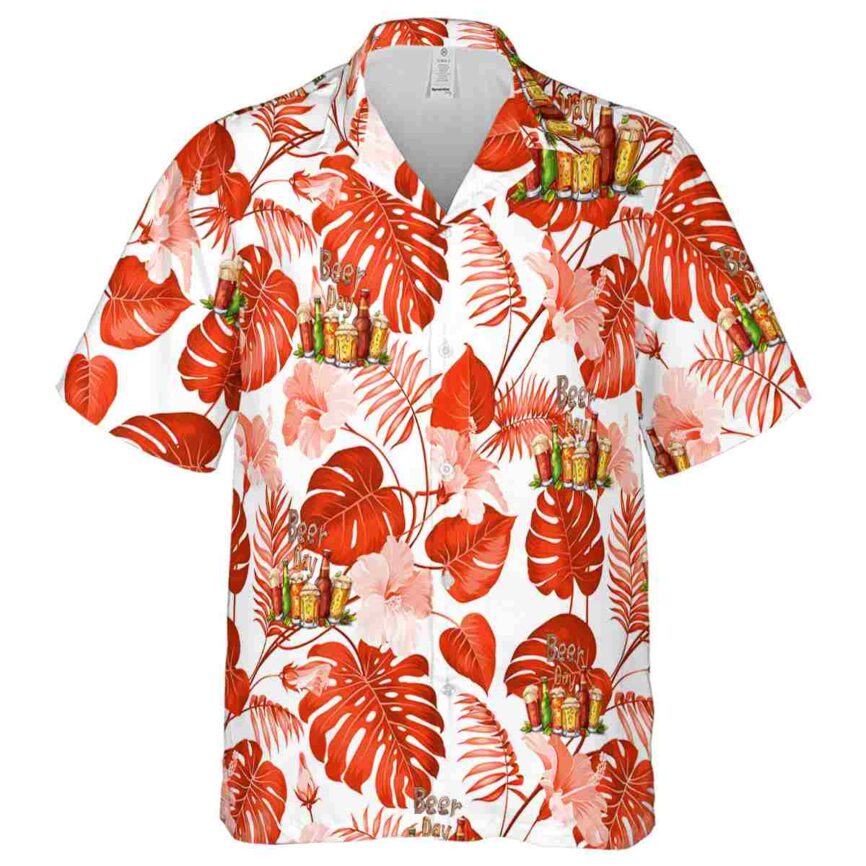 Beer Leaf Pattern Hawaiian Shirt Fashion forward