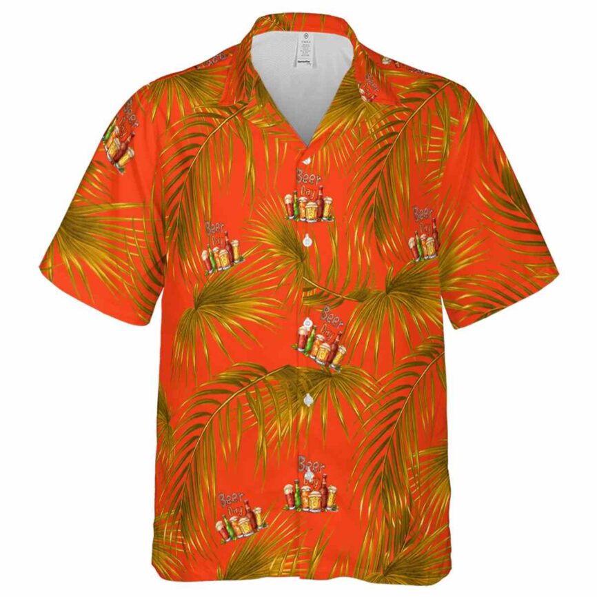 Beer Palm Frond Hawaiian Shirt Fashion forward