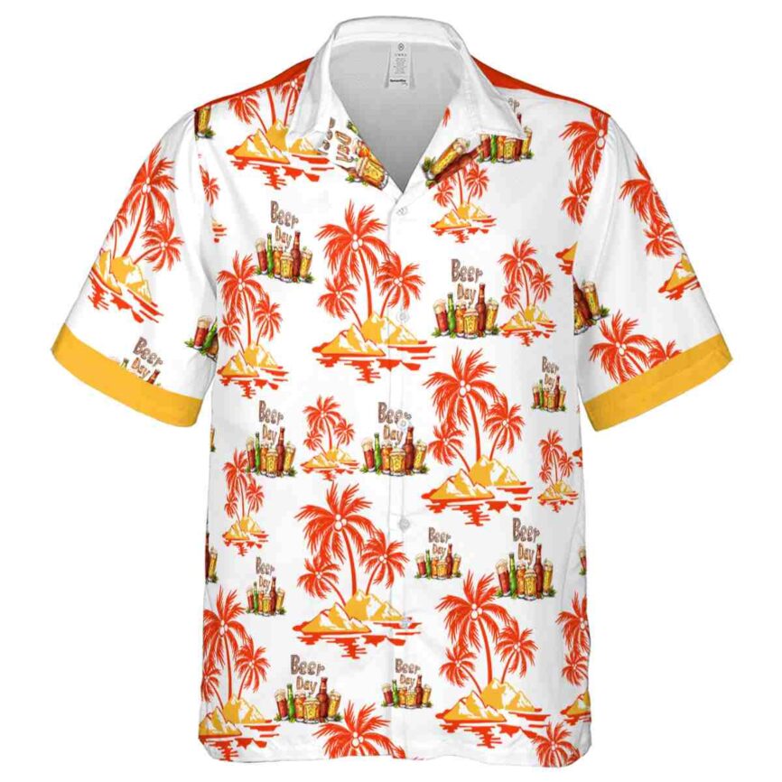 Beer Palm Island Graphic Hawaiian Shirt Fashion forward