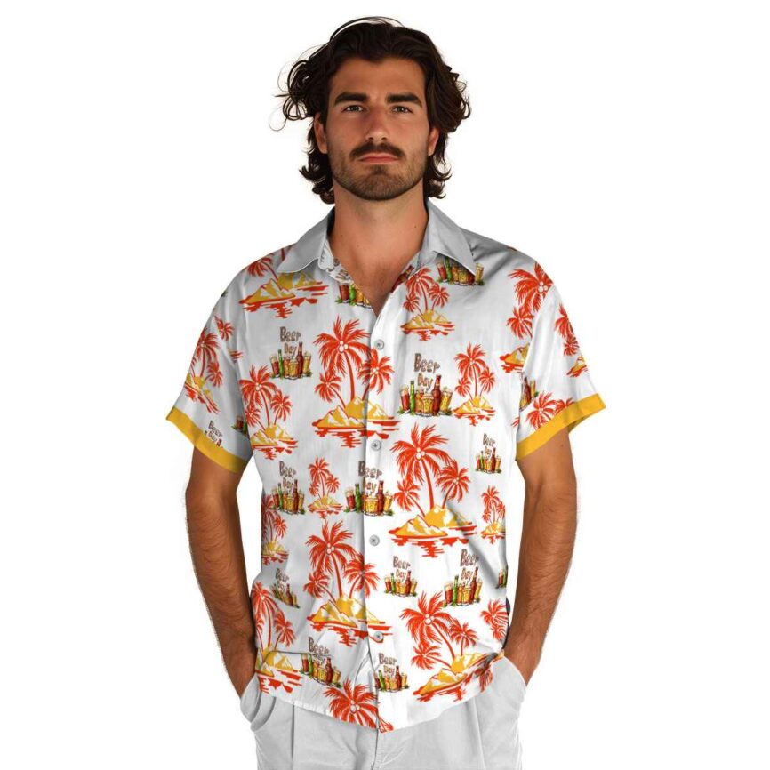 Beer Palm Island Graphic Hawaiian Shirt New Arrival