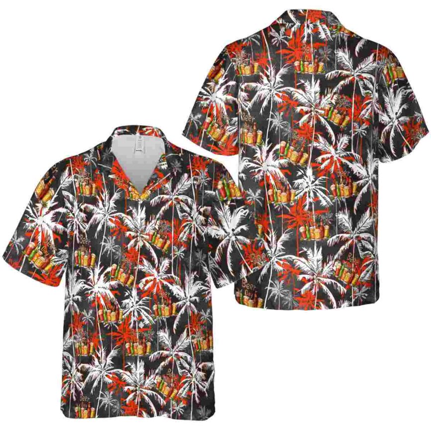 Beer Palm Themed Hawaiian Shirt Premium grade