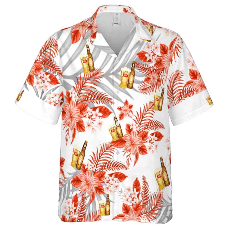 Beer Tropical Blossom Hawaiian Shirt Fashion forward