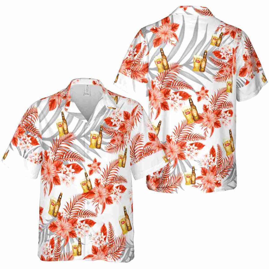 Beer Tropical Blossom Hawaiian Shirt Premium grade