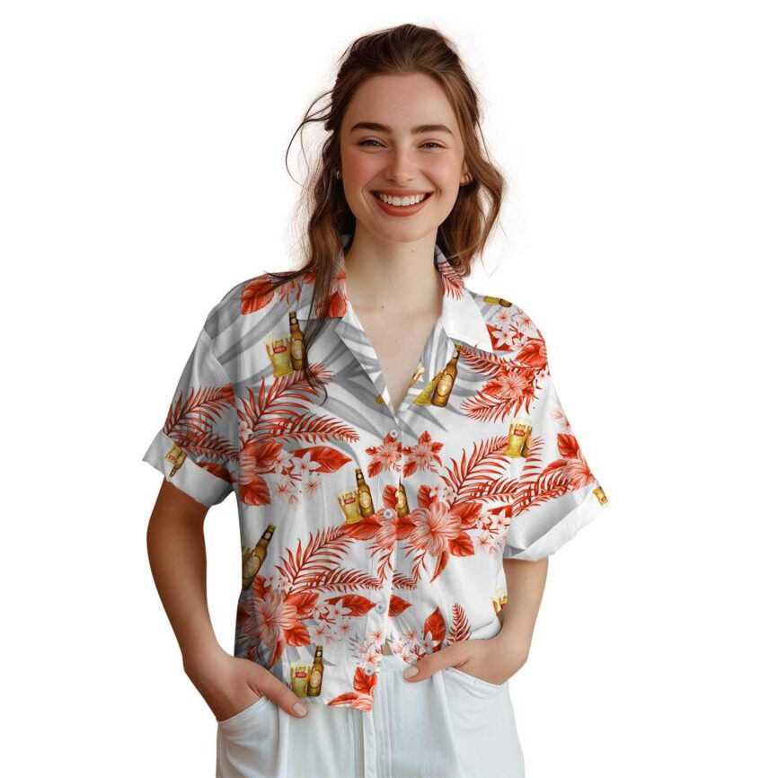 Beer Tropical Blossom Hawaiian Shirt Top rated