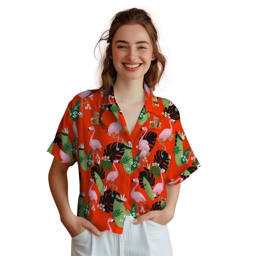 Beer Tropical Flamingo Hawaiian Shirt Top rated