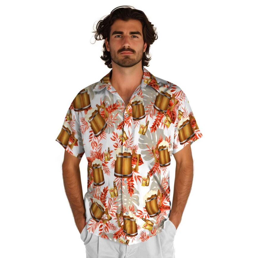 Beer Tropical Fronds Hawaiian Shirt New Arrival