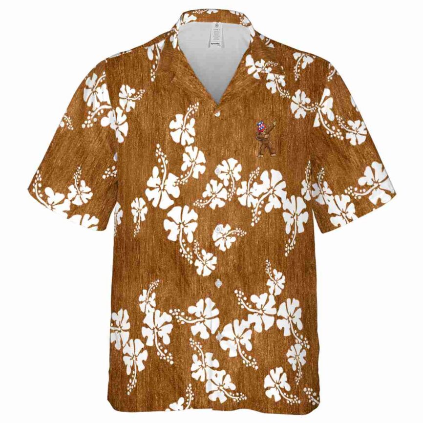 Bigfoot Hibiscus Blossom Hawaiian Shirt Fashion forward